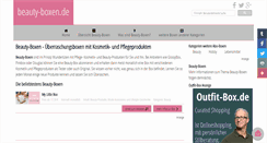 Desktop Screenshot of beauty-boxen.de