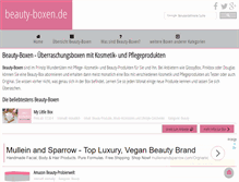 Tablet Screenshot of beauty-boxen.de